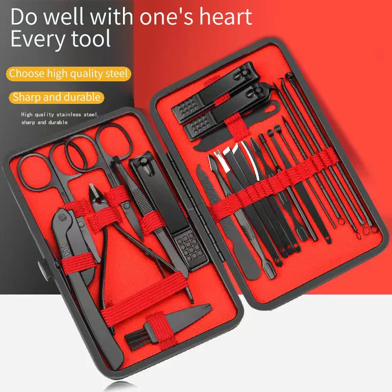 Nail Clipper Set Set Convenient Beauty Tools Nail Clipper Manicure Nail Trimmer Pedicure Knife Ear Peeling Knife Nail Manicure T Beauty World Shop