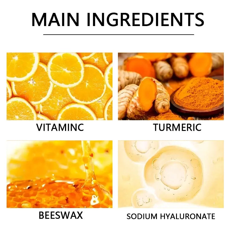 Vitamin c and turmeric hand wax mask for hands and feet, smoothing skin, gently cleansing hand mask, illuminating hand skin Beauty World Shop