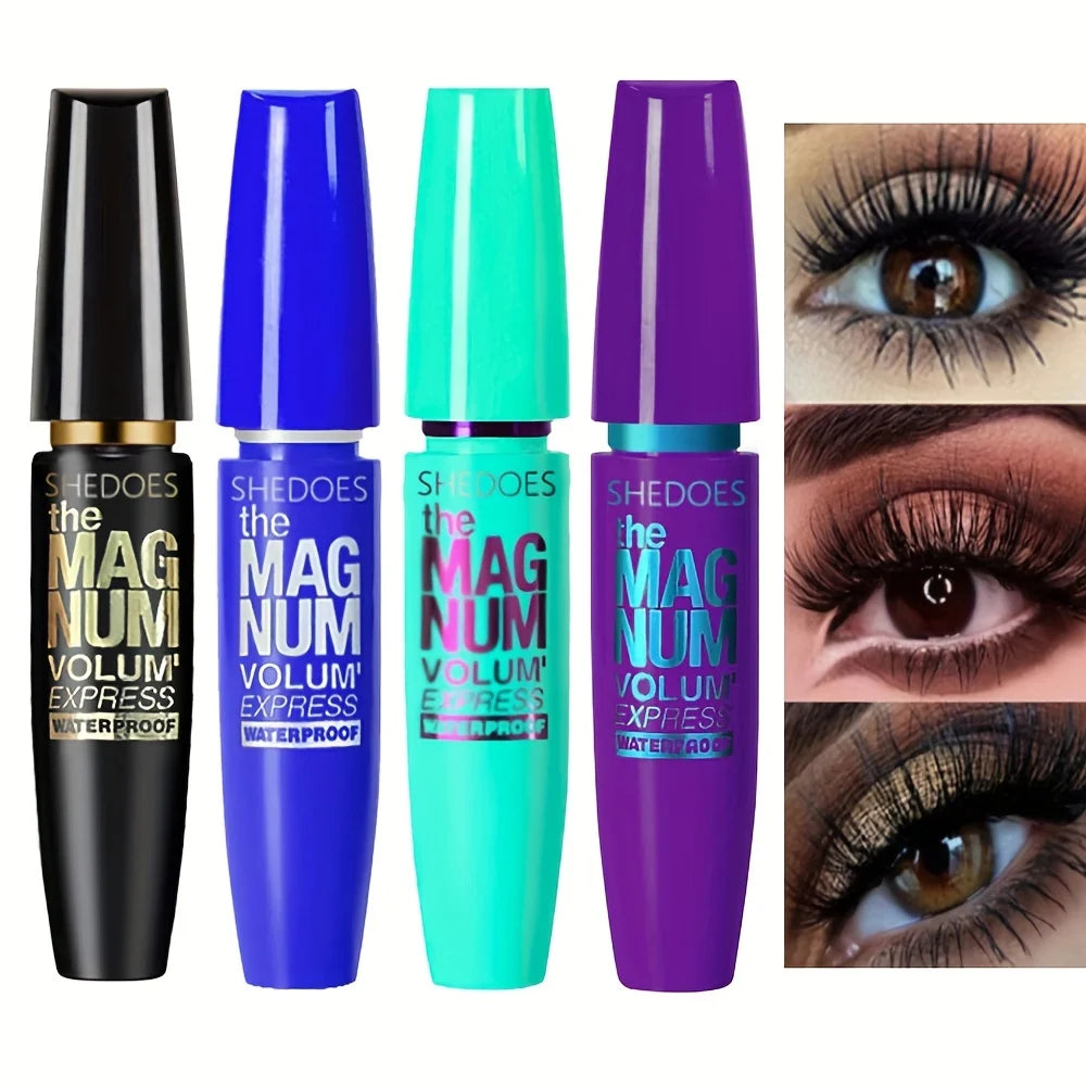 4D Black Mascara Thickening, Lengthening, Curling, Waterproof Liquid Fiber Mascara Beauty World Shop