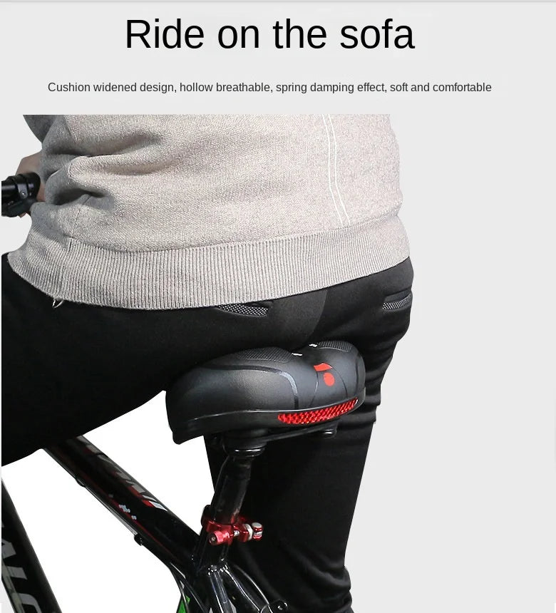 ESLNF Hollow Breathable Bicycle Saddle MTB Road Bike Saddle Shock Absorbing Comfortable Big Butt Bike Seat Bicycle  Accessories Beauty World Shop