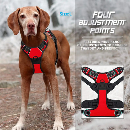 No Pull Dog Harness Front Clip Heavy Duty Reflective Easy Control Handle for Large Dog Walking Beauty World Shop