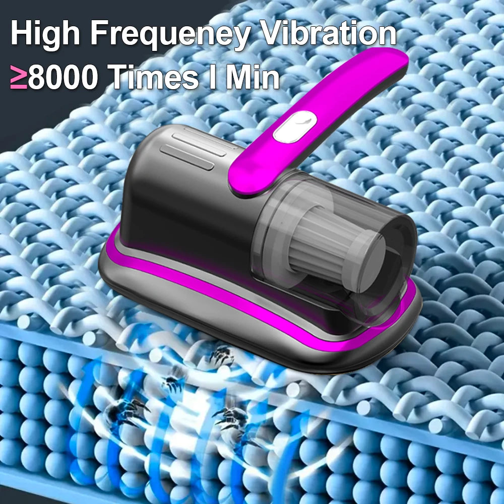 Wireless Handheld Mattress Vacuum Cleaner with UV-C Light HEPA Filter And Ultrasonic Vibration12KPa for Bed Sofa Car Seat Carpet Beauty World Shop