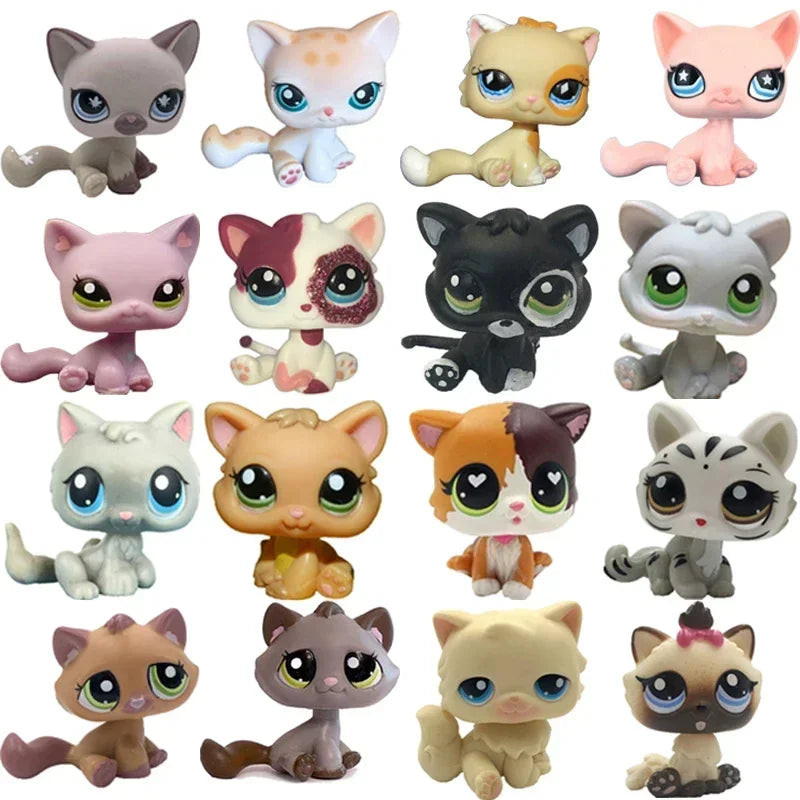 Rare pet shop lps toy toy Stands Short Hair Kitten Dog Dachshund Collie Great Dane Spaniel Puppy Old Bobble head toy Beauty World Shop