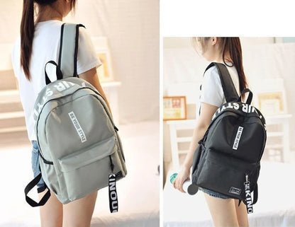 Fashion trend backpack backpack for men and women junior high school high school student bag large capacity korean version of th Beauty World Shop