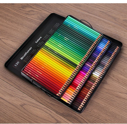 Brutfuner 48/72/120/150/160/180Colors Pencils Professional Oil Wood Soft Watercolor Pencil For School Draw Sketch Art Supplies Beauty World Shop