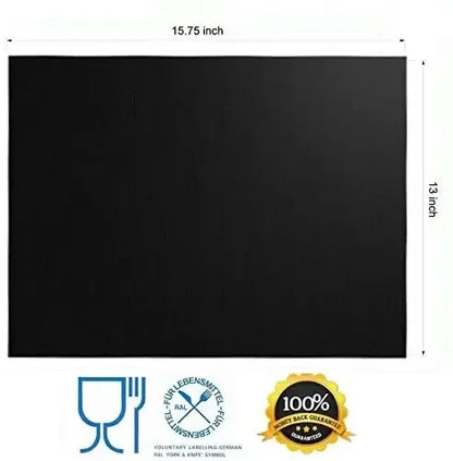 Oven Liners for Bottom of Electric Gas Oven Reusable Non-Stick Teflon Protector Mat Heat Resistant Grill Mats Beauty World Shop