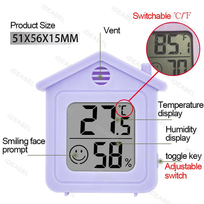 LCD Digital Thermometer Hygrometer Indoor Room Electronic Temperature Humidity Meter Sensor Gauge Weather Station For Home ﻿ Beauty World Shop