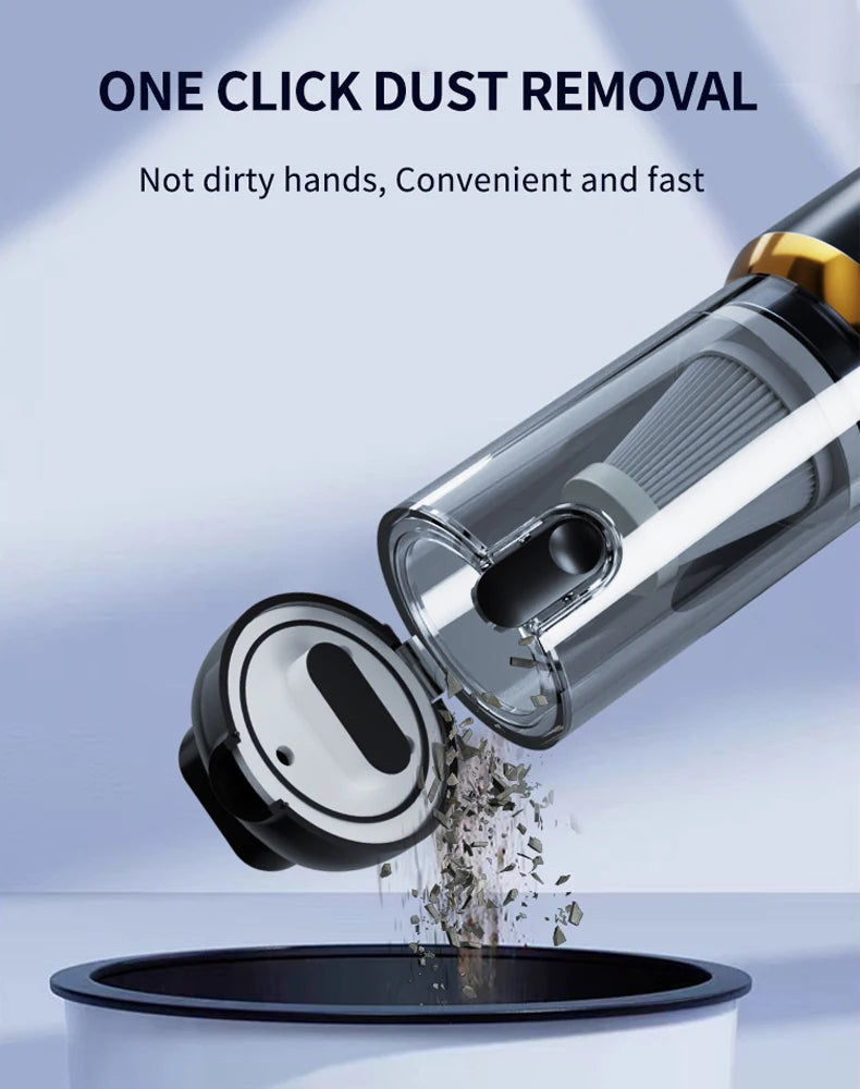 CENRR 998000PA Car Vacuum Cleaner Strong Suction Cordless Wireless Cleaner Handheld Portable Vacuum Cleaner Cleaning Machine Beauty World Shop