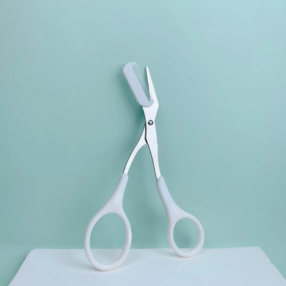 Eyebrow Razor Scissor  Stainless Steel Safe Anti-scratch Trimmer for Beginners Crescent Sharp Beauty Tool Multi-color Beauty Fashion