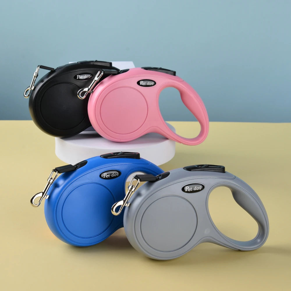 Pet Dog Leash for Small Medium Dogs Cats Walking Automatic Retractable Extending Puppy Solid Roulette Chihuahua Bulldog Supplies Beauty World Shop