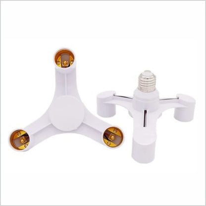 3In1 E27 to E27 extended LED bulb socket splitter adapter bracket, suitable for photography studios, kitchens, restaurants Beauty Trend Shop