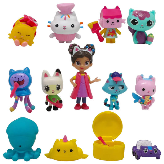 Gabby's Dollhouse Action Figure Toys Cute Doll Collection Cartoon Model Beauty World Shop