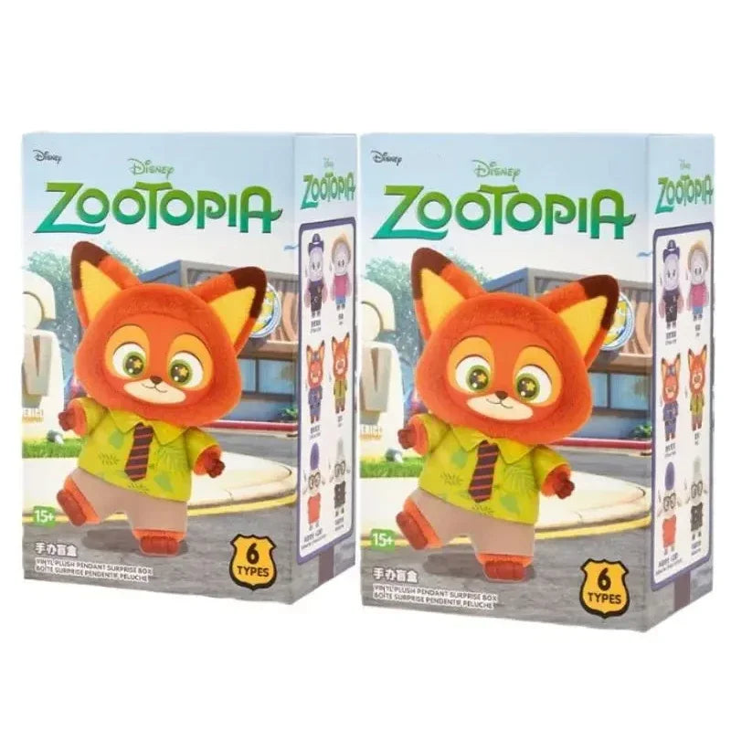 Disney Zootopia Blind Box Nick Judy Vinyl Doll Trendy Surprise Toy Cute Backpack Pendant Children's Birthday Gift Beauty World Shop