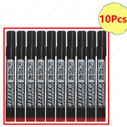 1-100Pcs Waterproof Oil-based Marker Pen Quick Dry Black Blue Red Ink Permanent for Metal Glass Stationery Art School Supply Beauty World Shop