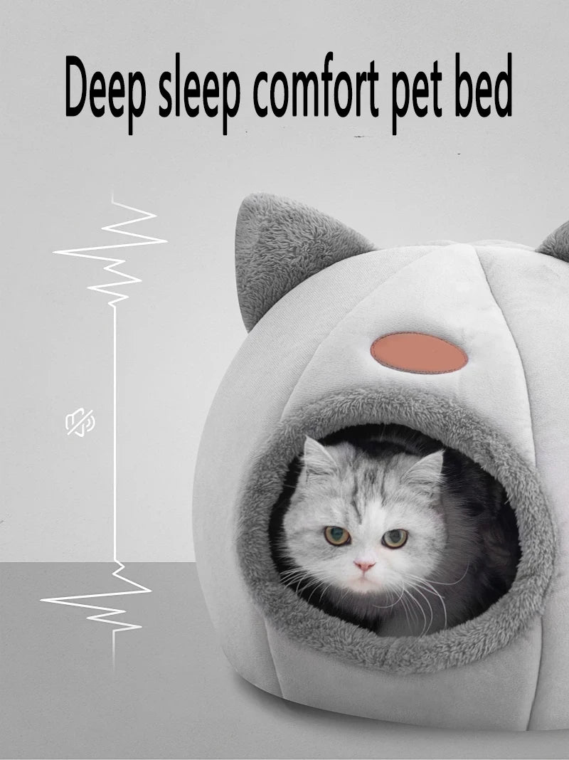 Deep Sleep Comfort In Winter Cat Bed Iittle Mat Basket Small Dog House Products Pets Tent Cozy Cave Nest Indoor Cama Gato