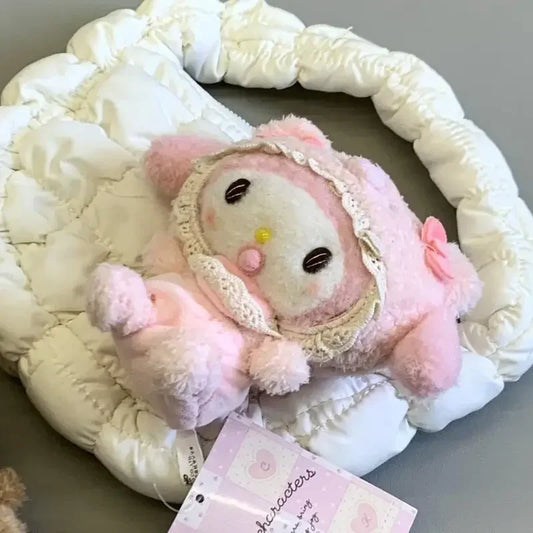 Kawai Latte Kuromi My Melody Cinnamoroll Nipple Baby 10Cm Plush Doll Pendant Ornaments Cute Gift Beauty World Shop