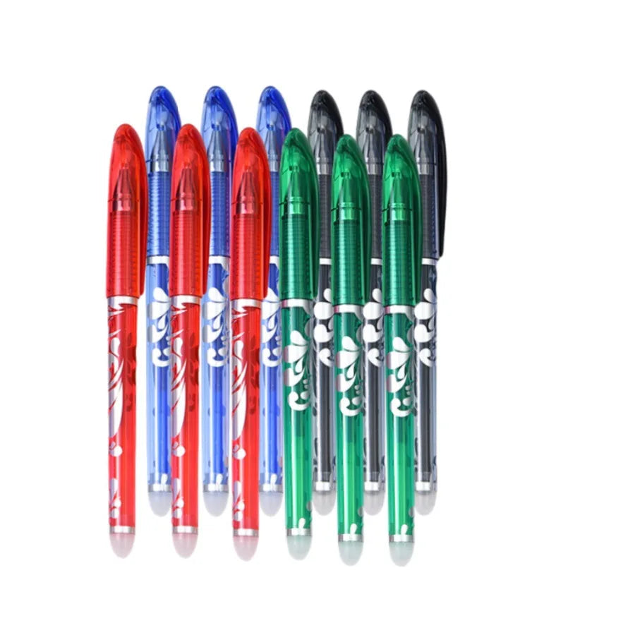 Boxed Multicolor Erasable Gel Pens, Medium Tip 0.5mm, Smooth Writing, Suitable for Office and Everyday Use, Christmas Present Beauty World Shop