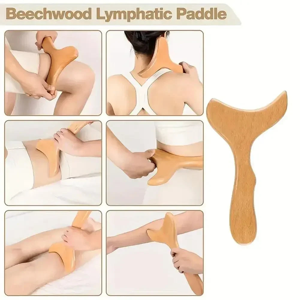 Wood Massager Body Sculpting Tools Lymphatic Drainage Massager Body Sculpting Tools For Anti-Cellulite Gua Sha Muscle Release Beauty World Shop