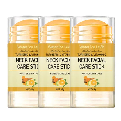 Turmeric & Vitamin C Neck Care Stick, Moisturizes with Herbal Extracts for Smooth, Glowing, Elastic Neck Skin Beauty World Shop