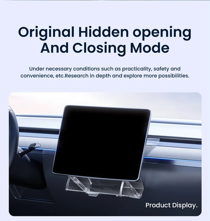 YZ For 2021-2025 Tesla Highland Model 3 Y Juniper Tray Magnetic Under Screen Hidden Storage Box Magnetic Hidden Screen Box Beauty World Shop