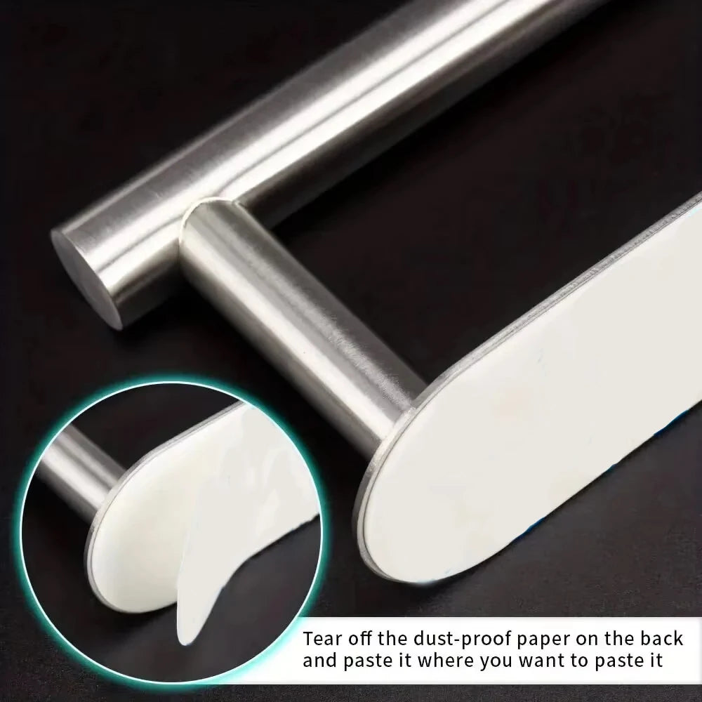 1/2pcs Stainless Steel Cap Hook For Wall, Minimalist No Drilling Hat Organizer, Household Storage Organizer Beauty Fashion