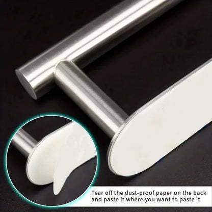 1/2pcs Stainless Steel Cap Hook For Wall, Minimalist No Drilling Hat Organizer, Household Storage Organizer Beauty Fashion