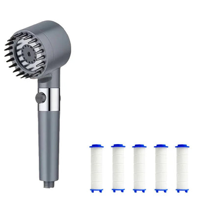 Shower head Shower Filter with Four Modes Bathroom Accessories Head Massage Shower Accessories Shower Knobs Home Furnishings Beauty World Shop