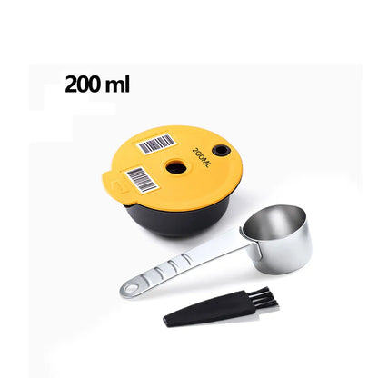 60/180200/220ML Reusable Coffee Capsule Pods for BOSCH-s Machine Tassimo Refillable Filter Pod Silicone Lid Replacement Beauty World Shop