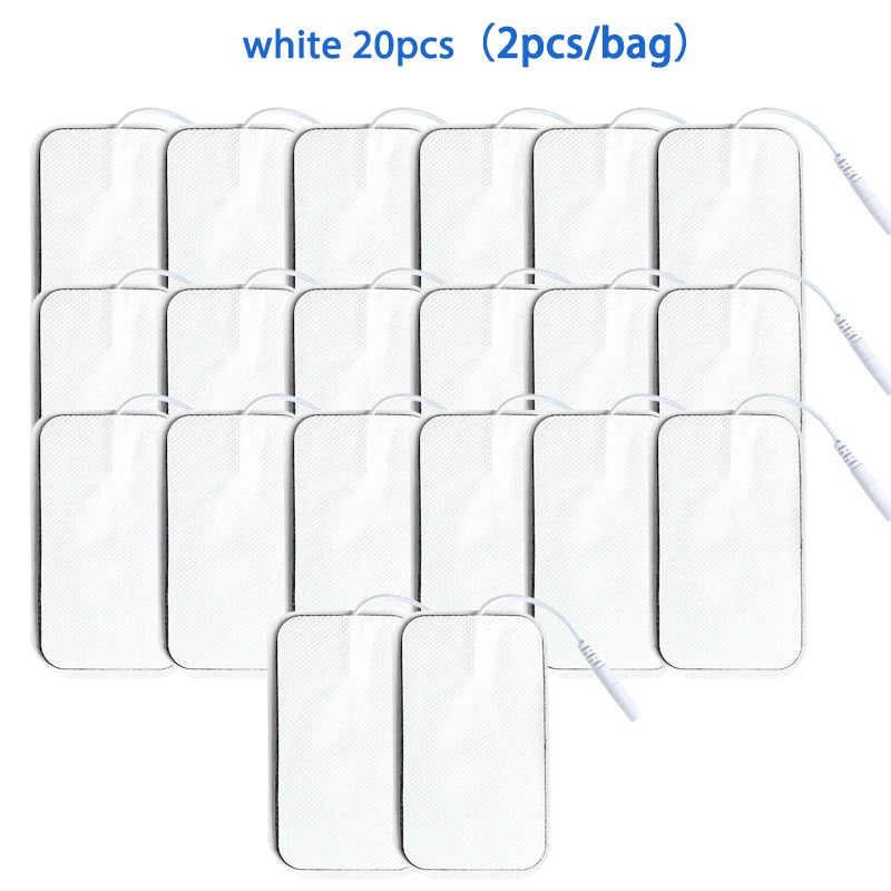 Self Adhesive Reusable Electrode Patches, Non-woven Fabric Electrode Pads, TENS Unit, EMS Muscle Stimulator, Replacement Sticker Beauty World Shop