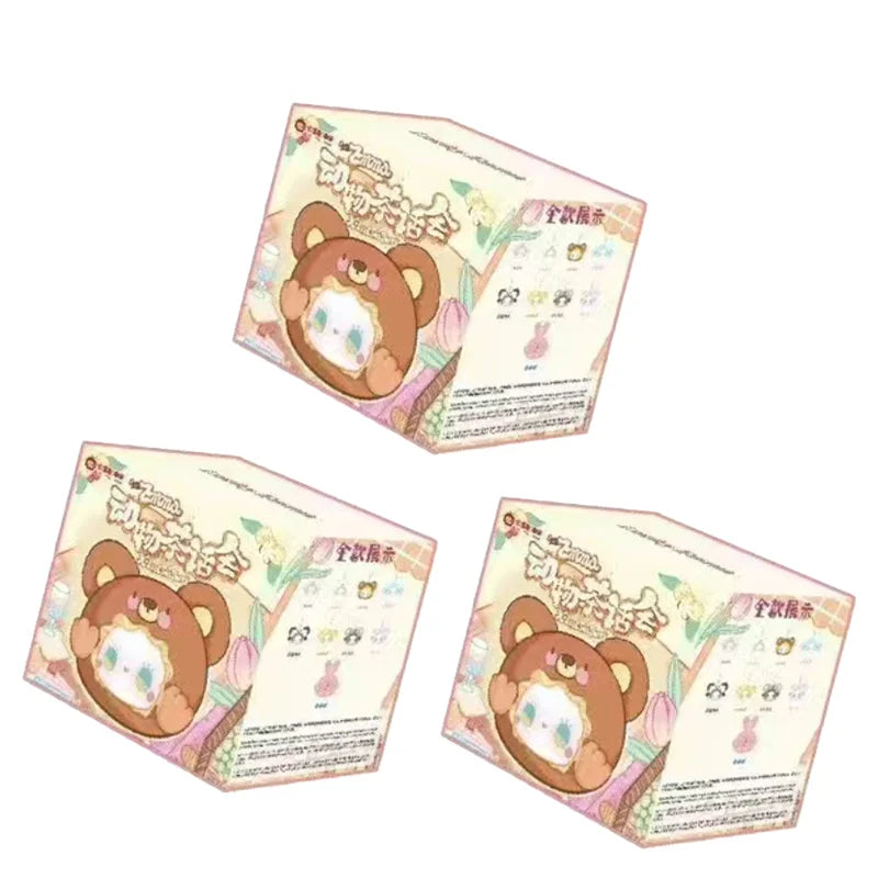 Lucky Emma Animal Tea Party Vinyl Plush Blind Box Trendy Toy Cute Doll Bag Pendant Decoration Keychain Mystery Box Surprise Gift Beauty World Shop