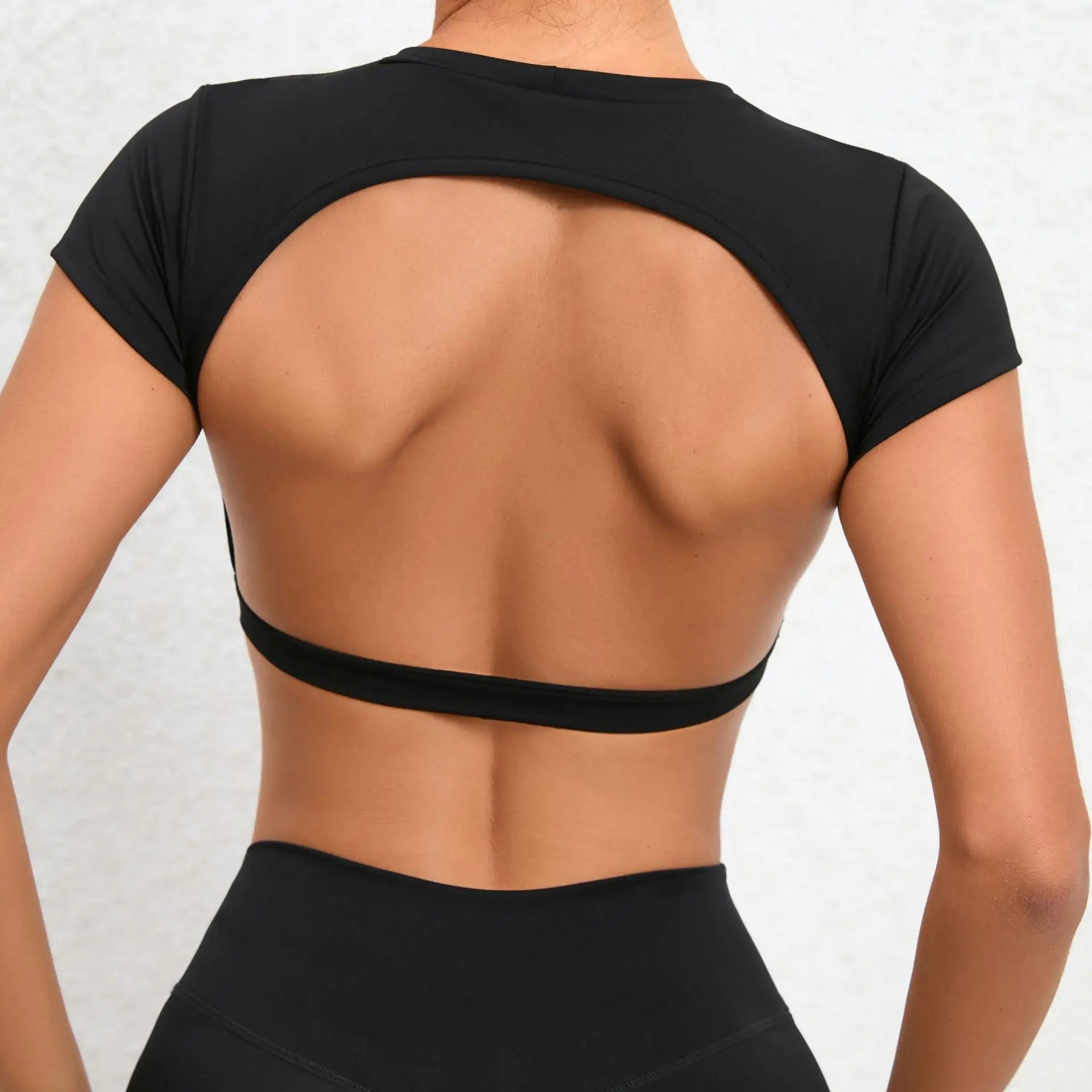 Hearuisavy Sports Shirts Breathable Workout Tops Fitness Sportswear Female Backless Yoga Clothing Sport Crop Tops Women Gym Top Beauty World Shop