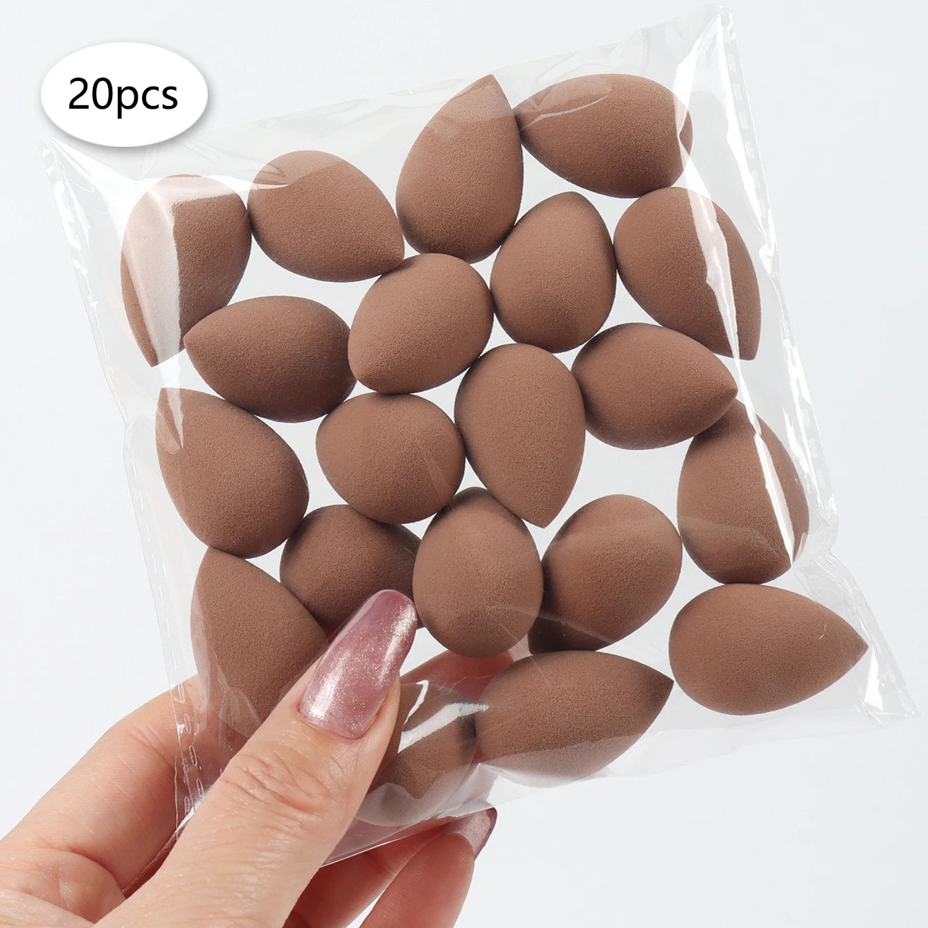 20 件装 Mini Finger Puff Beauty Cosmetic Foundation Cosmetic Sponge Makeup Blender Suitable for Cream & Powder Concealer Beauty World Shop