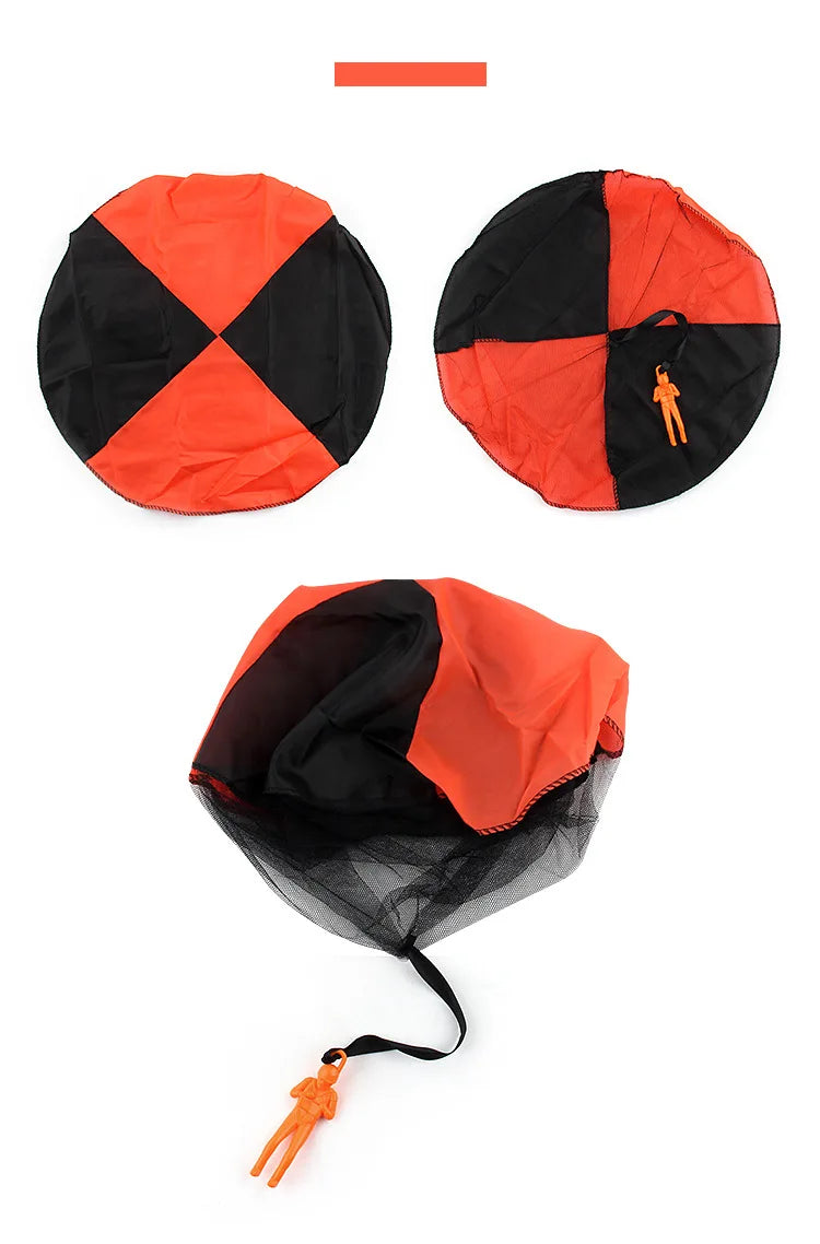 1pcs Hand Throwing Parachute Outdoor Funny Toys Game Play Toys for Fly Parachute Sport with Mini Soldier Toys Beauty World Shop