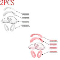 2PCS-White Pink