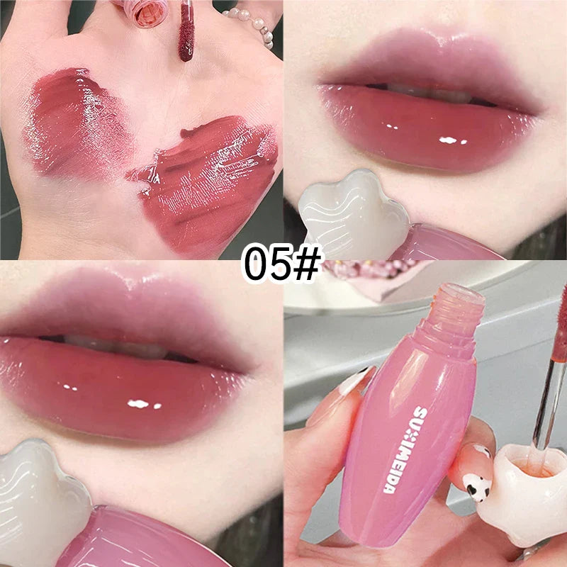 Suximei Da Hydrating Lip Lacquer - Glass Jelly Finish, Korean Style, Brightens Complexion Beauty Trend Shop