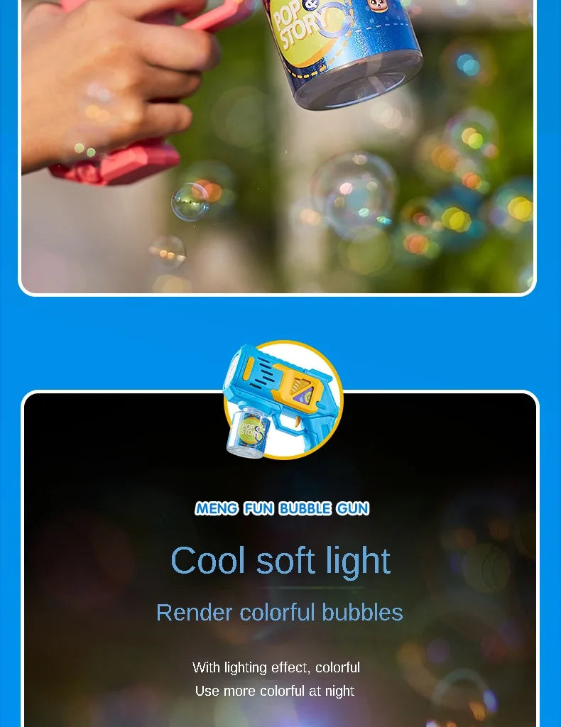 Children Bubble Gun Toy Astronaut Fully Automatic Bubble Machine Bubbles Gun Outdoor Game Fantasy Toy for Boys Girls Gifts Beauty Fashion