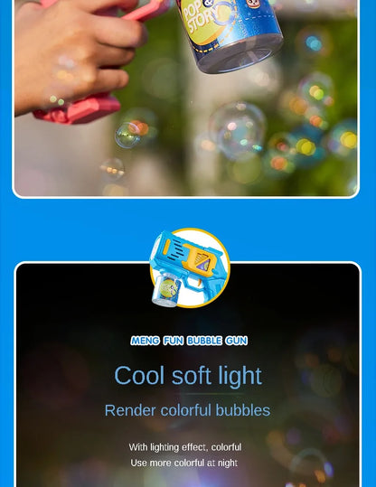 Children Bubble Gun Toy Astronaut Fully Automatic Bubble Machine Bubbles Gun Outdoor Game Fantasy Toy for Boys Girls Gifts Beauty Fashion