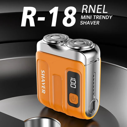 Mini Electric Smart Shaver Household Car Shaver Digital Display Dual Blade Rechargeable Shaver Powerful Beard Trimmer Tool Beauty World Shop