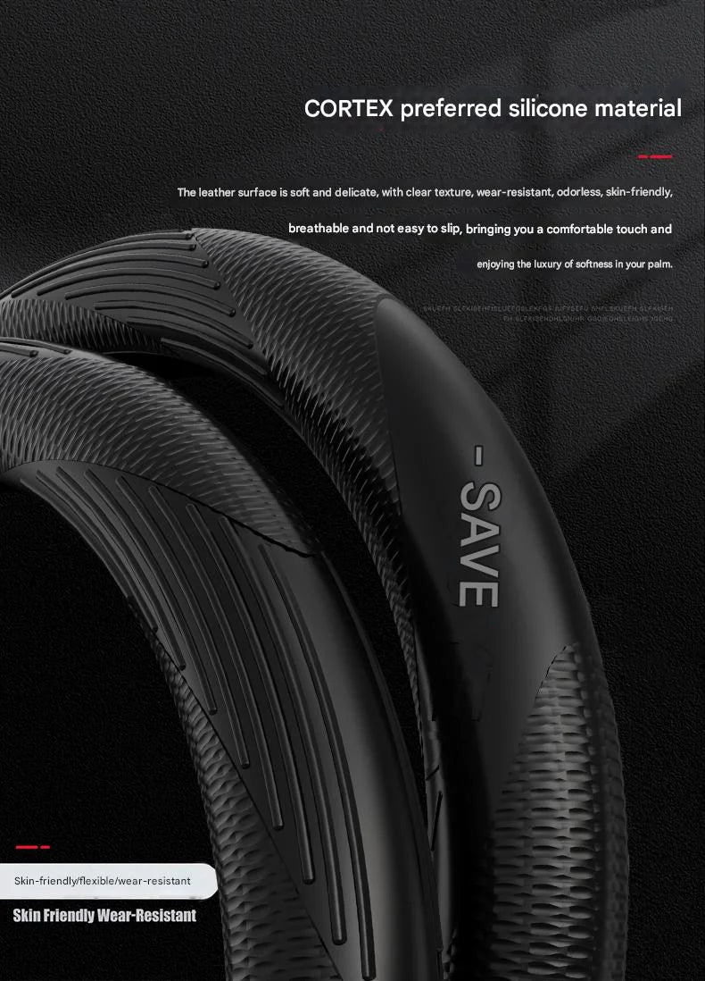 Summer fashion non-slip four-season universal soft silicone car steering wheel cover for men and women Beauty World Shop