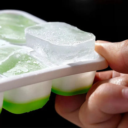 Ice Cube Tray Mold with Lid Silicone Square 14 Cube Easy Release Ice Cube Molds Summer Kitchen Bar DIY Iced Cocktail Freeze Tool Beauty World Shop