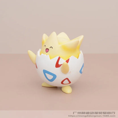 Kawaii Pokemon Happy Togepi Anime Figure Car Desktop Ornament Cute Model Doll Boys And Girls Toys Surprise Gift Collectible Beauty World Shop