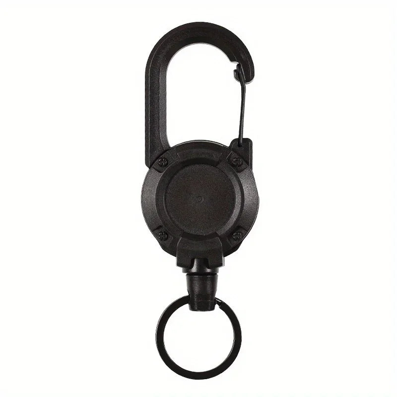 1/2/4pcs Extendable Retractable Holders Keychain Badge Reels Heavy Duty Clip With Carabiner Key Chain For Men Outdoor Bags Beauty Fashion