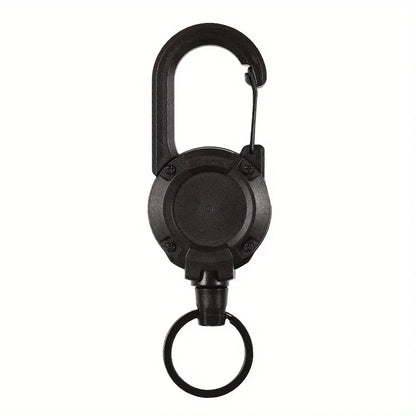 1/2/4pcs Extendable Retractable Holders Keychain Badge Reels Heavy Duty Clip With Carabiner Key Chain For Men Outdoor Bags Beauty Fashion