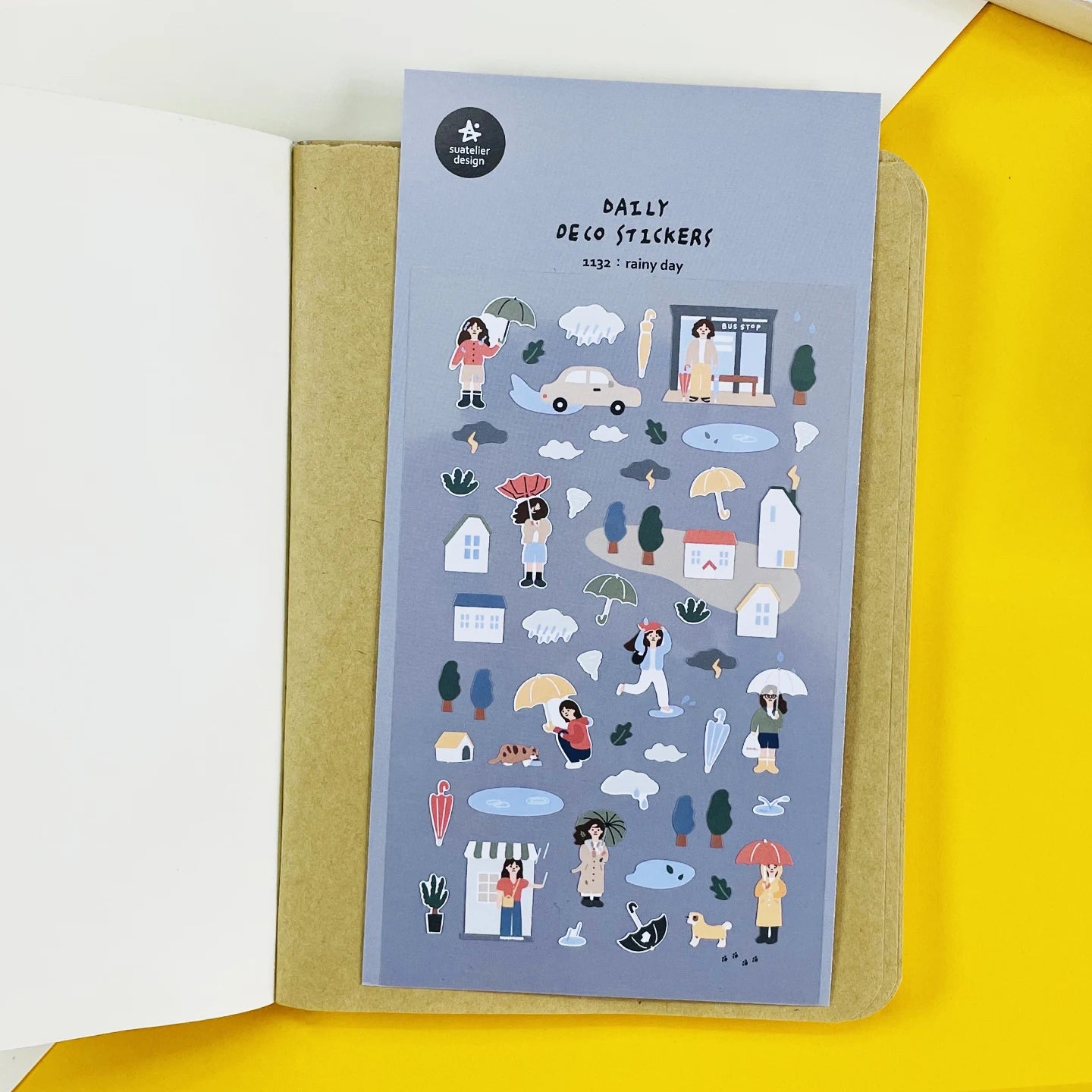 Korean Import Suatelier Travel Home Life Study Friend Stickers Scrapbooking Diy Journaling Diary Stationery Sticker School Gift Beauty World Shop