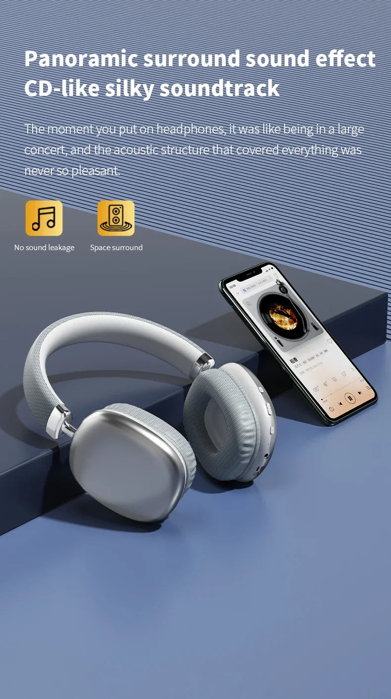 2025 NEW Air Max Bluetooth Earphone Over ear Wireless Headset stereo surround gaming Headphone For Apple Iphone Xiaomi Phone Beauty World Shop