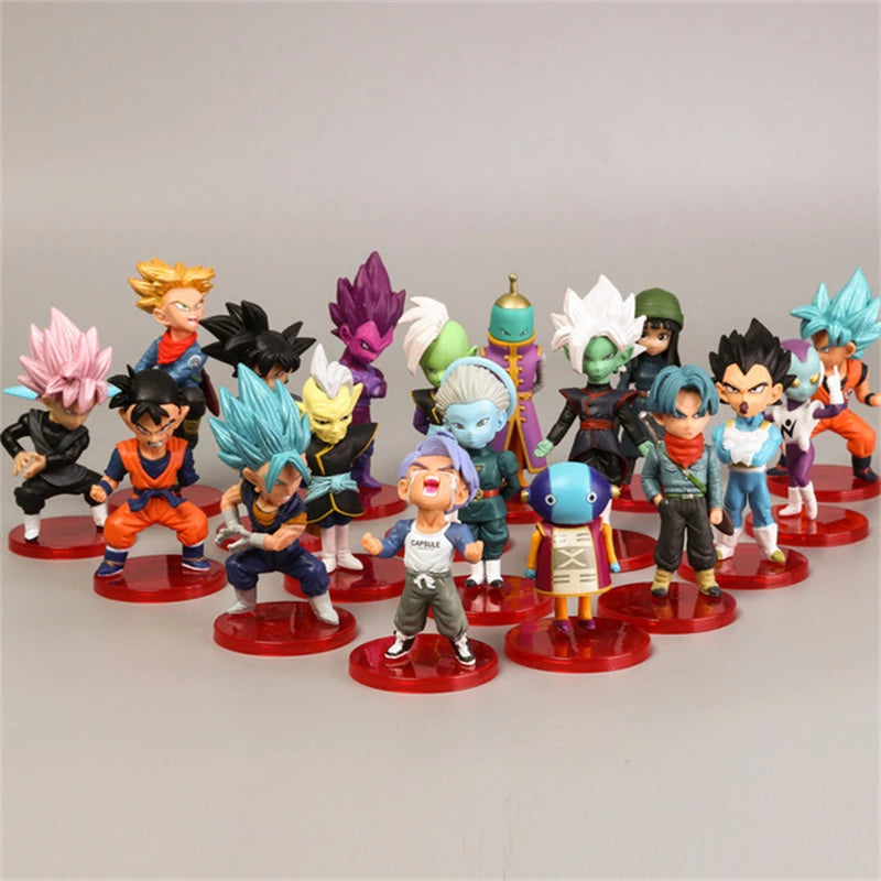 Dragon Ball Z Super Saiyan Son Goku Son Gohan Vegeta Broly Piccolo Majin Buu Action Figure Set Anime Figurines Model Gifts Toys Beauty World Shop