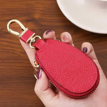 1PCS Leather Zipper Key Wallet Keychain Multifunctional Mini Purse Key Holder Case Beauty World Shop
