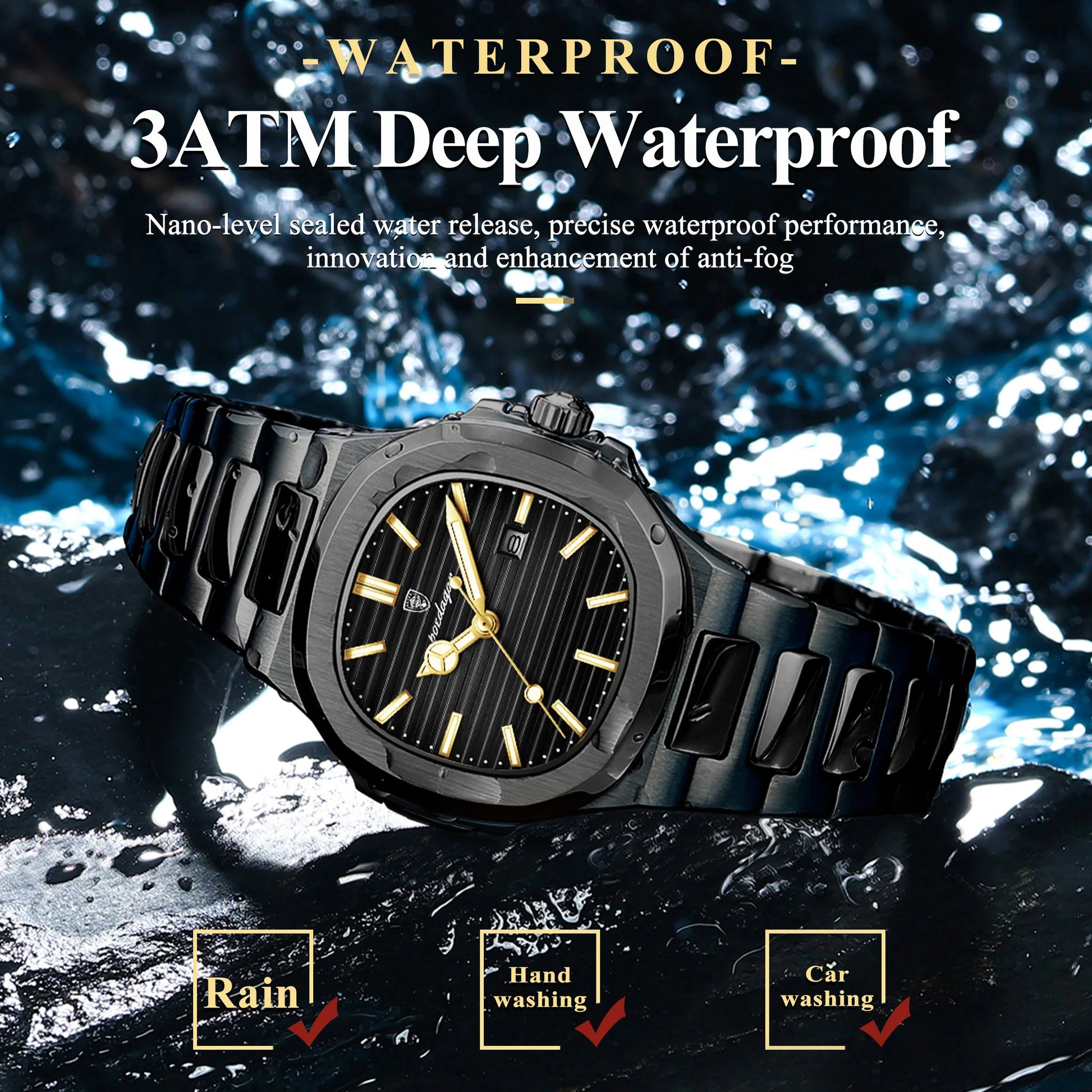 POEDAGAR Trendy Women’s Wristwatch Stainless Steel Date Quartz Ladies Watch Waterproof Luminous Original Watches For Woman Reloj Beauty World Shop