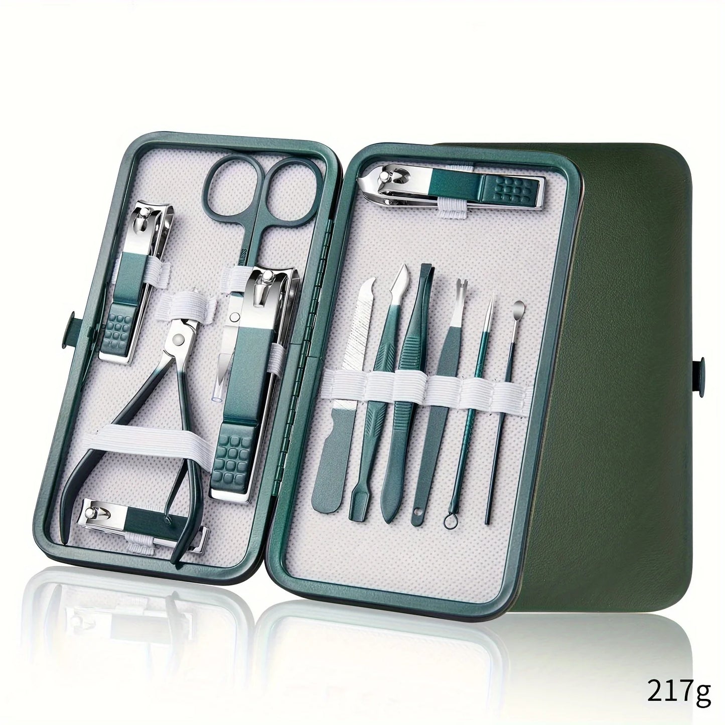Professional 7/10/12/18 Piece Nail Care Kit Stainless Steel Manicure & Pedicure Set Nail Clipper Set with Travel Case Beauty World Shop