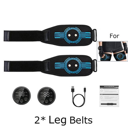 EMS Muscle Stimulation Belt Electric ABS Stimulator Trainer EMS Abdominal Exerciser Toning Belts Arm Leg Back Fitness Massager Beauty World Shop